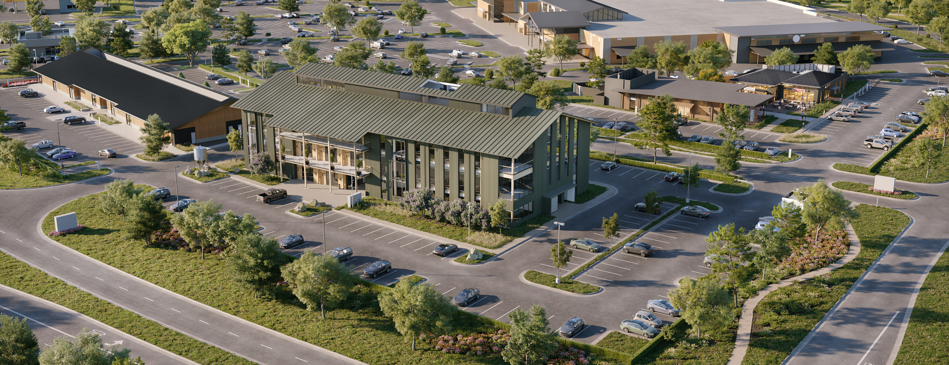HNT_REF_Bridgeland_Mass_Timber_Office_Rendering_002__copy__Howard_Hughes_Development_Corporation__StructureCraft | © Howard Hughes Development Corporation | StructureCraft