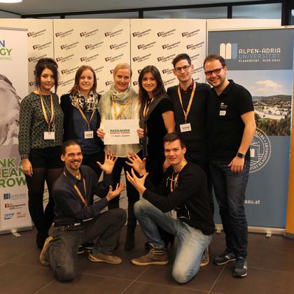 11_CleanEnergy_Challenge | © Das HASSLACHER NORICA TIMBER Projektteam erreichte Platz 2 bei der Clean Energy Design Thinking Challenge, welche vom Institut für Produktions-, Energie- und Umweltmanagement der Universität Klagenfurt ins Leben gerufen wurde.