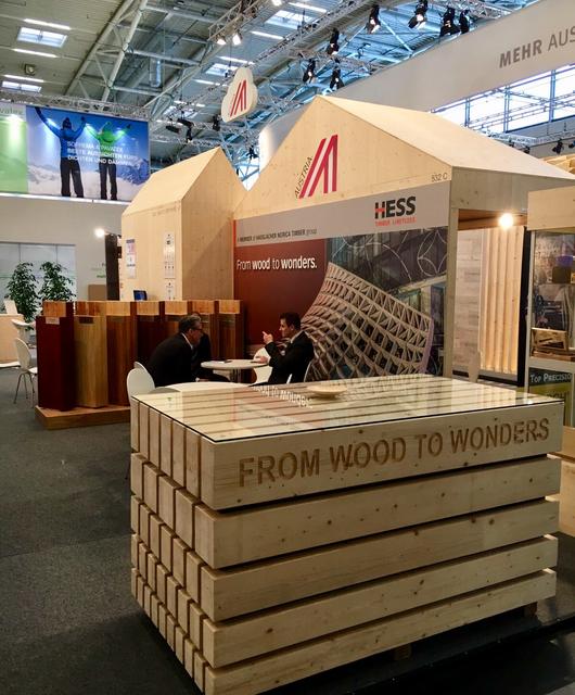 Bau_Muenchen_2017_04 | © HASSLACHER NORICA TIMBER präsentierte sich bei der BAU München erstmals mit HESS TIMBER. © HASSLACHER Gruppe