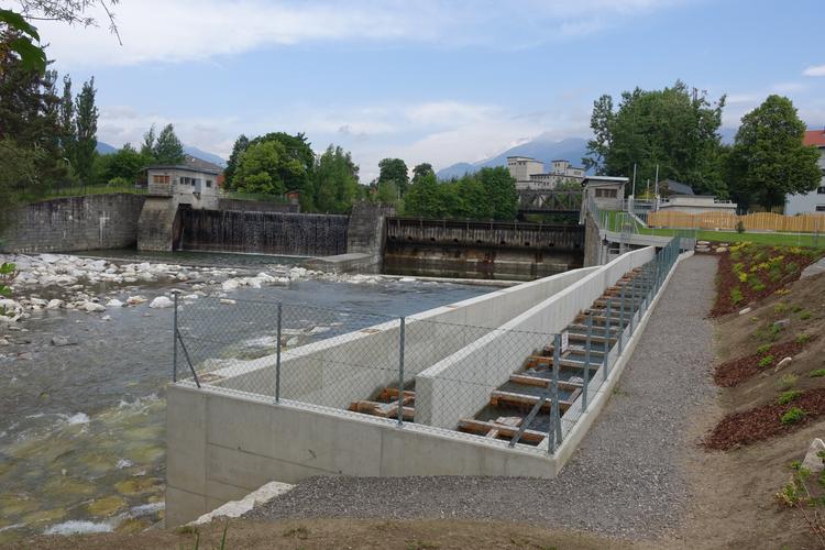 Fischaufstiegshilfe | © Die Fischaufstiegshilfe an der HASSLACHER Wehr mit Restwasserkraftwerk